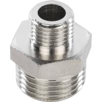 STOUT  Ниппель НН переходной никелированный 1/2X1/4