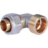 STOUT   Угольник-переходник с наружной резьбой 1 1/4"x32 для металлопластиковых труб винтовой