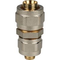 STOUT   Муфта соединительная переходная 20x16 для металлопластиковых труб винтовой