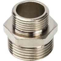 STOUT  Ниппель НН переходной никелированный 1"X3/4