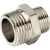 STOUT  Ниппель НН переходной никелированный 1/2X3/8