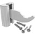 STOUT  SKU-0320-000080 STOUT Комплект настенных регулируемых кронштейнов для радиаторов (2 шт.) RAL 9016