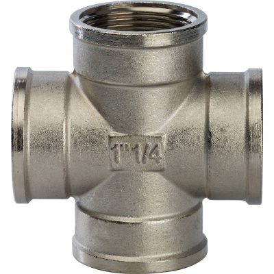 STOUT  Крестовина ВВ никелированная 1"1/4