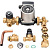 *SDG-0020-002002 STOUT  Насосно-смесительный узел с термостатическим клапаном и байпасом; Grundfos UPSO 25-65 130