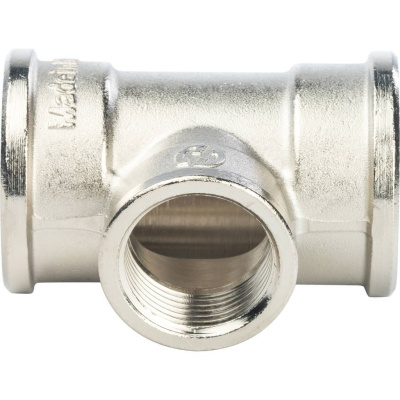 STOUT  Тройник ВВ переходной никелированный 1"X3/4X1"