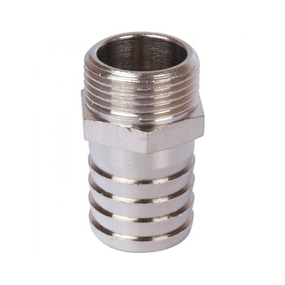 STOUT  Штуцер НР никелированный 3/8"x14
